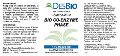 Bio Co-enzyme Phase (Dsrt0120 Bio Co Enzyme Phase 5 2 22)